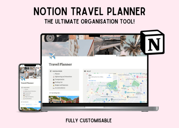Notion Travel Planner Dashboard Template