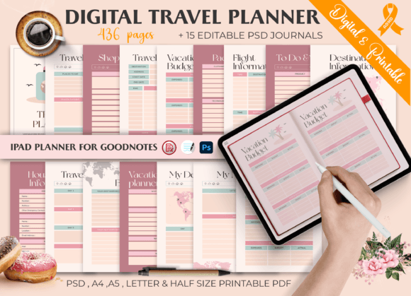 Digital Travel Planner for GoodNotes