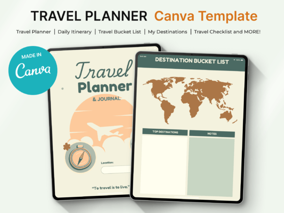Travel Planner Canva Template