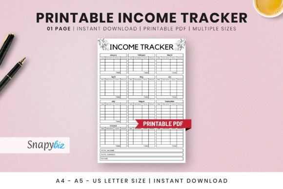 Free Printable Income Tracker