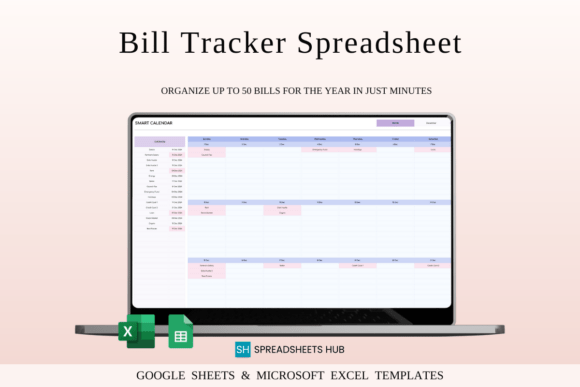 Bill Tracker Spreadsheet in Excel