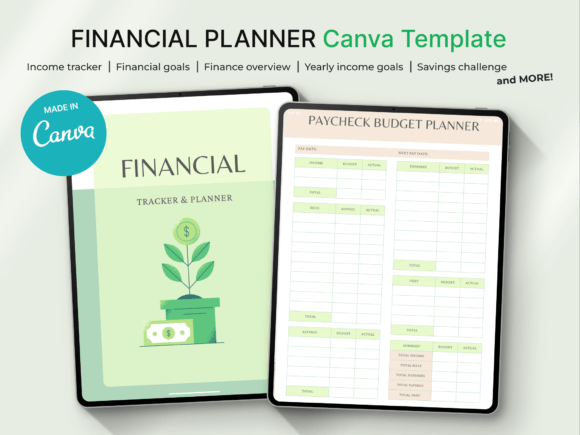 Financial Planner, Canva Template