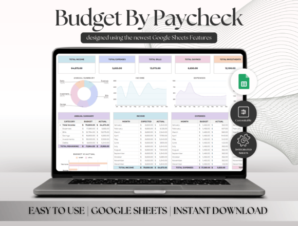 Budget by Paycheck Spreadsheet