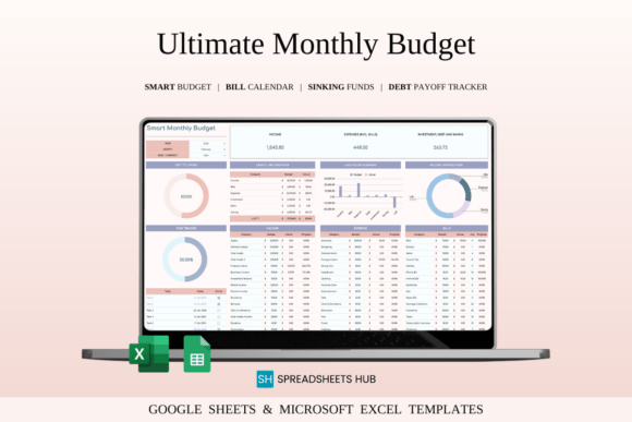 Ultimate Monthly Budget Spreadsheet